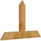 Ekena Millwork Portland Rough Sawn Timber Gable Bracket, Western Red Cedar, 48"W x 32"H x 2"D x 6"F, 16/12 Pitch GBW048X32X0206POR00RWR - alternate 5